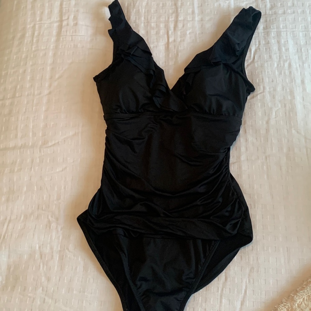 Black Ralph Lauren bathing suit size 8